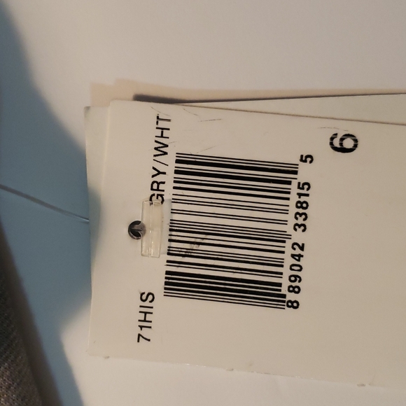 French Connection White Peter Pan Collar Grey Size 6 Dress Fit and Flare - Picture 7 of 9